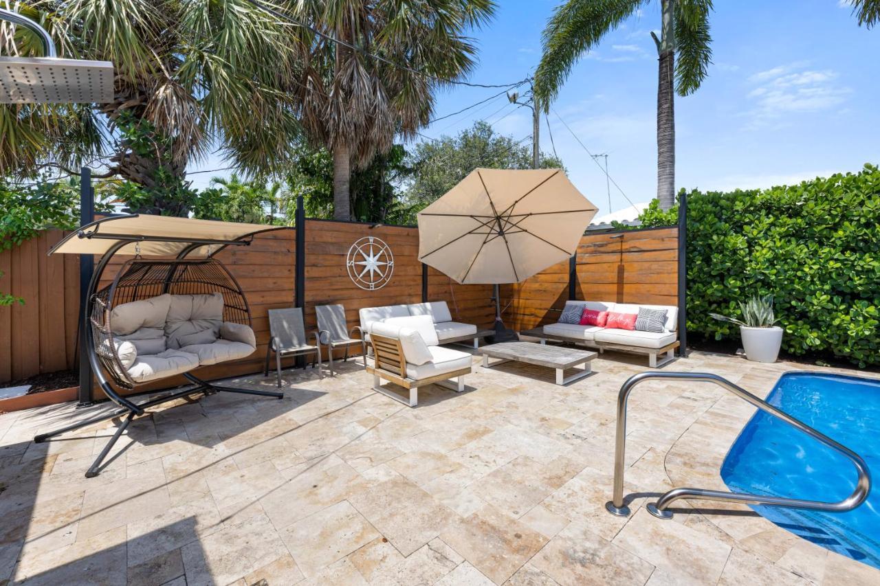 Palms Retreat! Giant Heated Pool-Hottub-Firepit-5Min2Beach-Pets-Ev Chgr Fort Lauderdale Extérieur photo