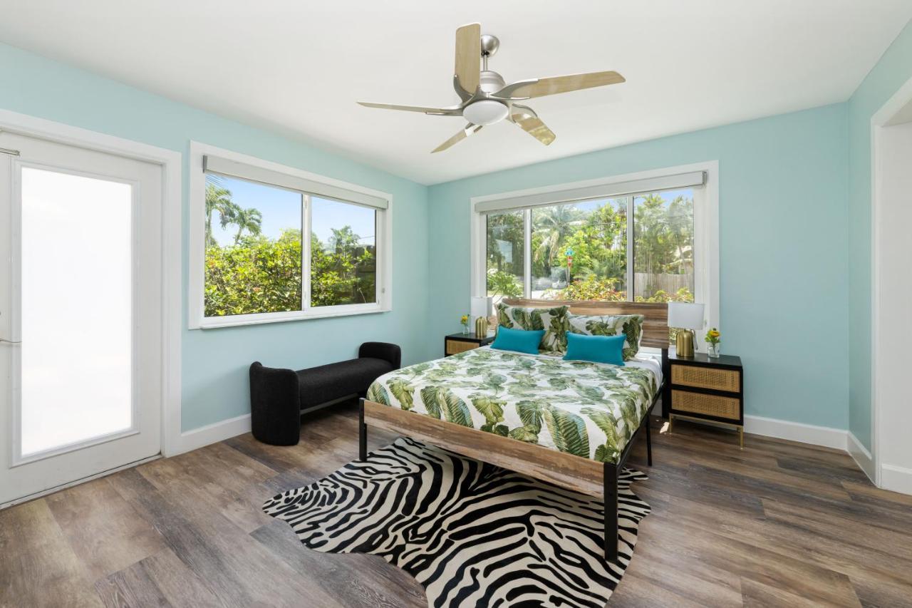 Palms Retreat! Giant Heated Pool-Hottub-Firepit-5Min2Beach-Pets-Ev Chgr Fort Lauderdale Extérieur photo