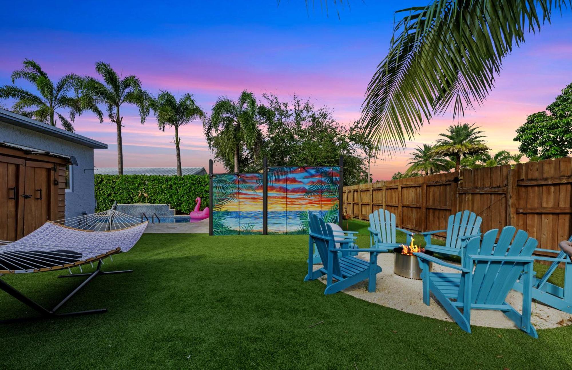 Palms Retreat! Giant Heated Pool-Hottub-Firepit-5Min2Beach-Pets-Ev Chgr Fort Lauderdale Extérieur photo