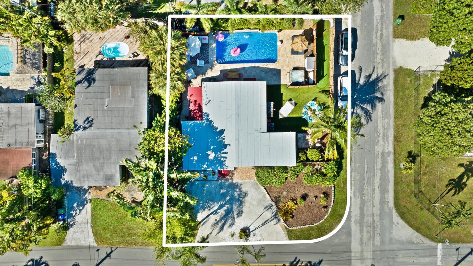 Palms Retreat! Giant Heated Pool-Hottub-Firepit-5Min2Beach-Pets-Ev Chgr Fort Lauderdale Extérieur photo