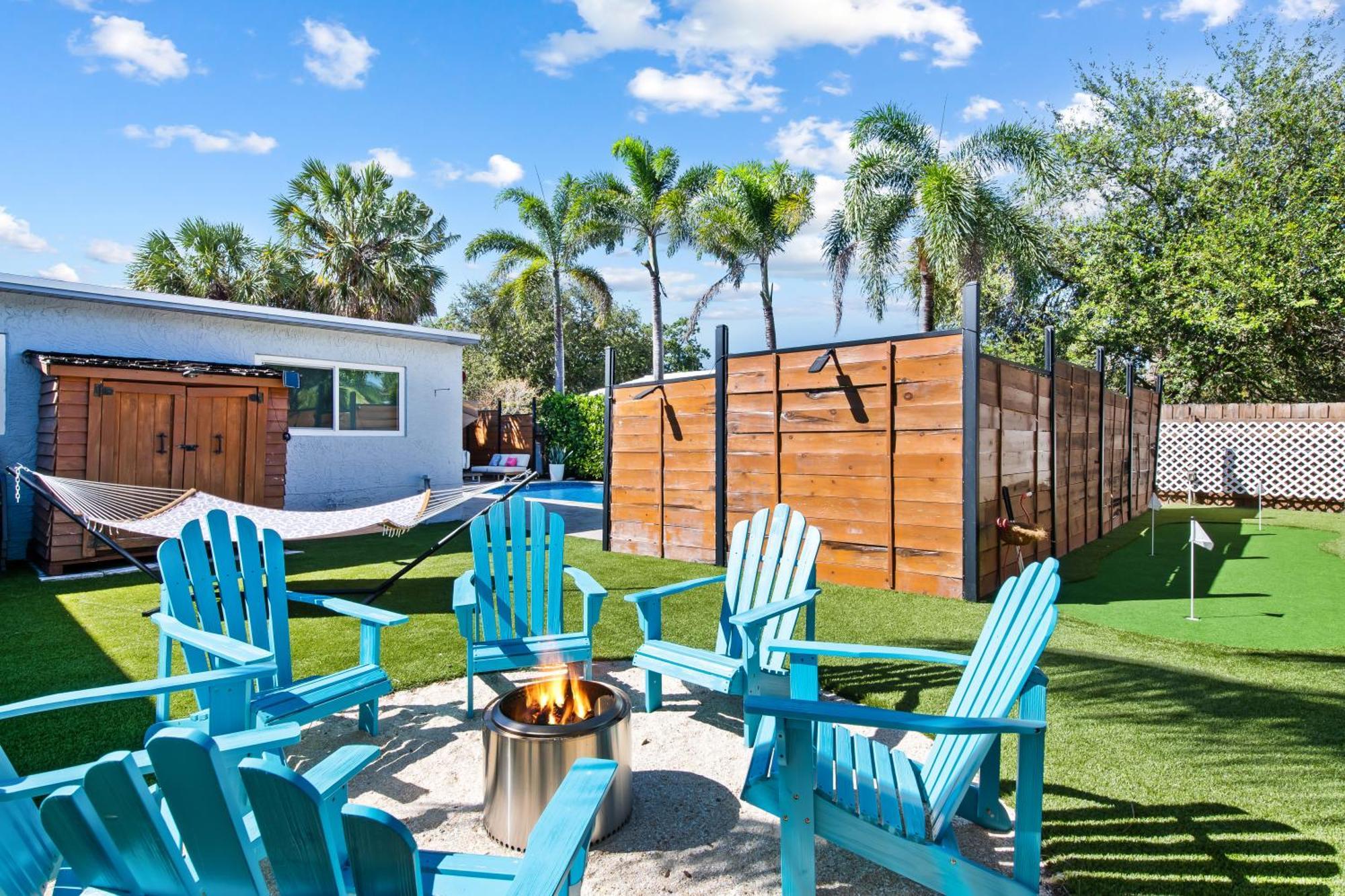 Palms Retreat! Giant Heated Pool-Hottub-Firepit-5Min2Beach-Pets-Ev Chgr Fort Lauderdale Extérieur photo